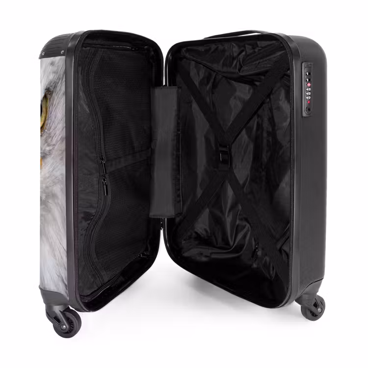 Koffer - Amerikaans - Zeearend - Portret - Geel - Amerikaans - Zeearend - Portret - Geel NBS - Handbagage koffer - Volwassenen Unisex middel