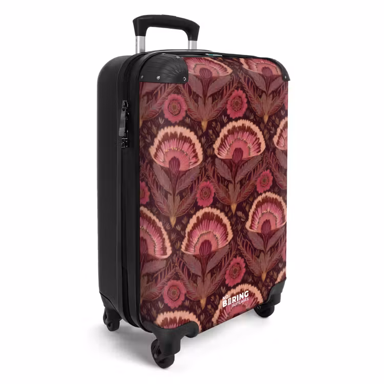 Antiek - Bloemen - Kleurrijk NBS - Handbagage koffer - Volwassenen Unisex middel -productfoto_3d