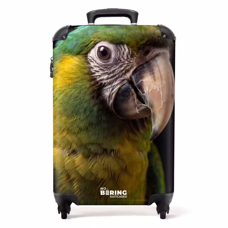 Koffer - Ara - Portret - Groen - Ara - Portret - Groen NBS - Handbagage koffer - Volwassenen Unisex middel