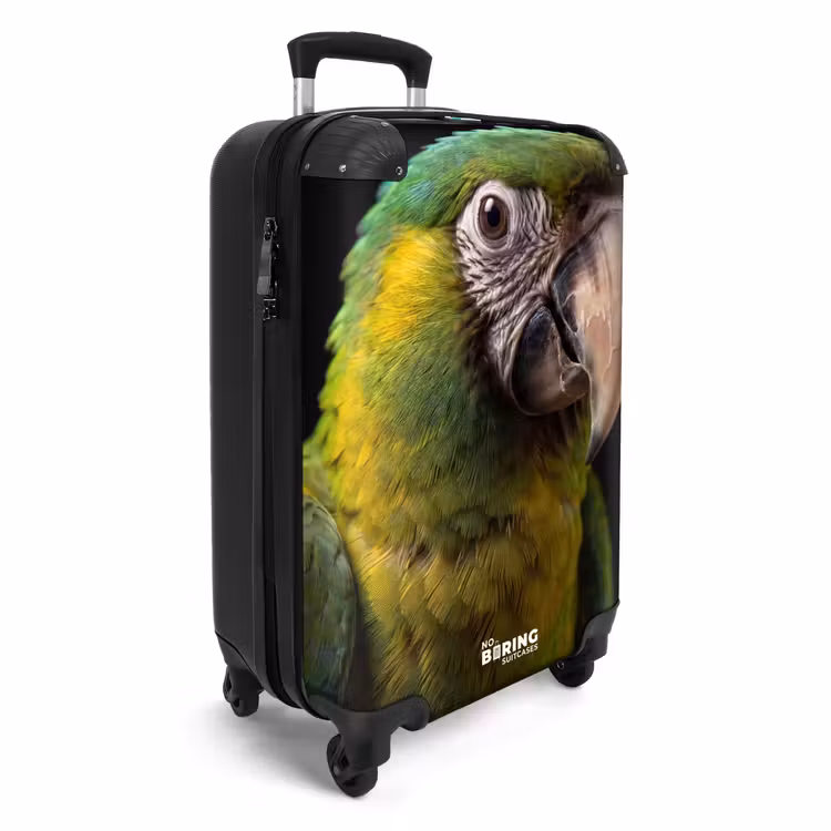 Koffer - Ara - Portret - Groen - Ara - Portret - Groen NBS - Handbagage koffer - Volwassenen Unisex middel
