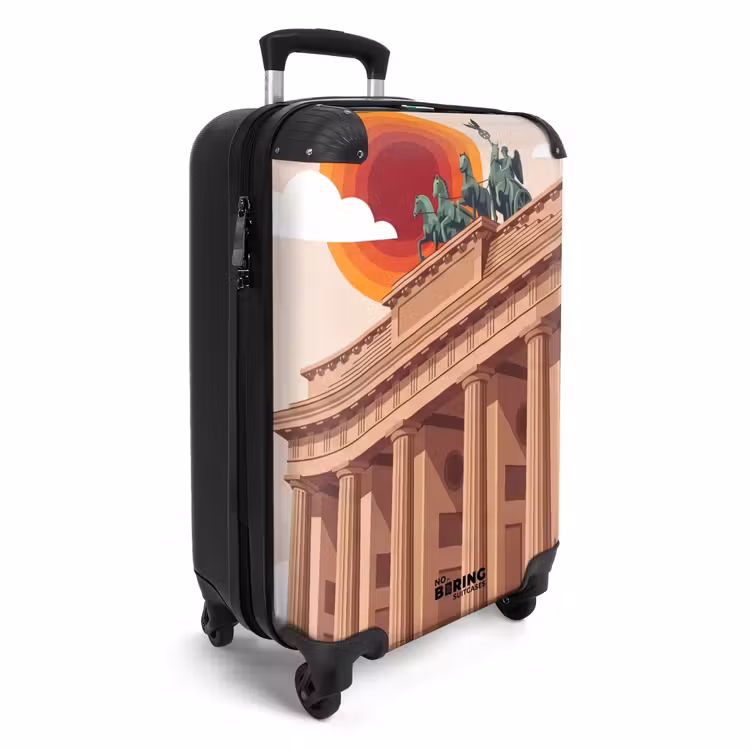 Koffer - Architectuur - Brandenburg - Berlijn - Zonsondergang - Historisch - Architectuur - Brandenburg - Berlijn - Zonsondergang - Historisch NBS - Handbagage koffer - Volwassenen Unisex middel