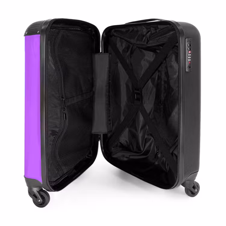 Koffer - Architectuur - Colosseum - Rome - Minimalistisch - Paars - Architectuur - Colosseum - Rome - Minimalistisch - Paars NBS - Handbagage koffer - Volwassenen Unisex middel