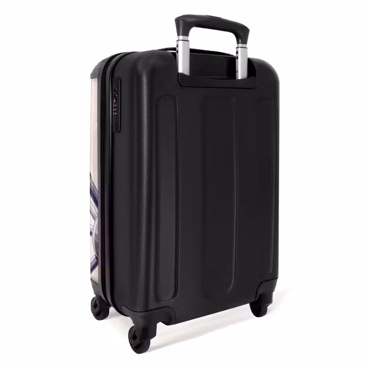 Koffer - Architectuur - Geometrie - Stad - Modern - Grijs - Architectuur - Geometrie - Stad - Modern - Grijs NBS - Handbagage koffer - Volwassenen Unisex middel
