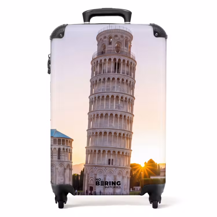 Koffer - Architectuur - Toren - Pisa - Italië - Zonsondergang - Architectuur - Toren - Pisa - Italië - Zonsondergang NBS - Handbagage koffer - Volwassenen Unisex middel