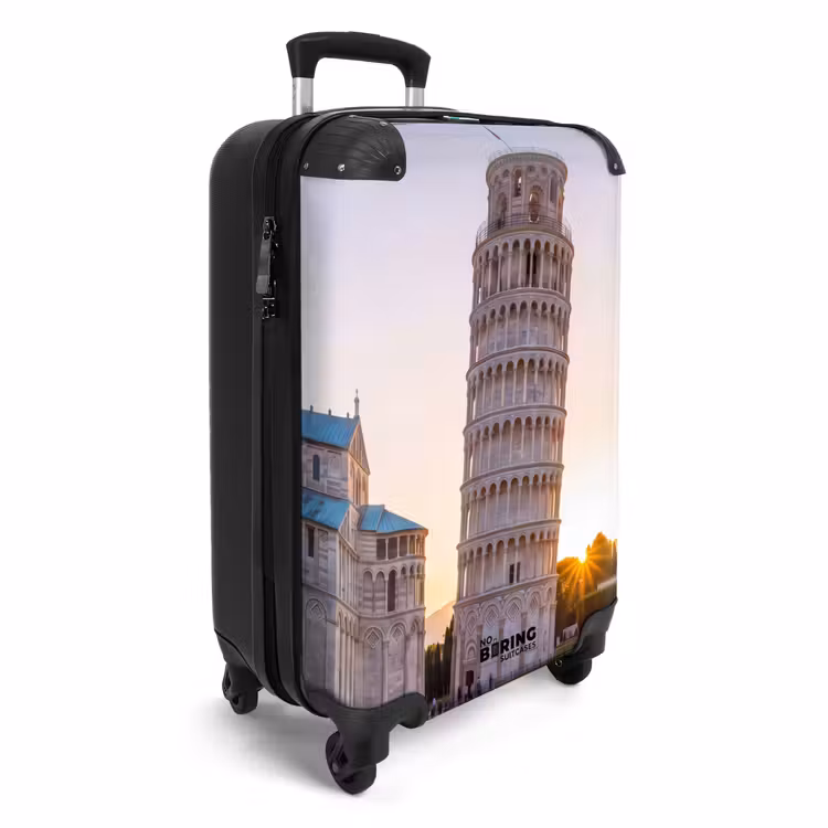 Koffer - Architectuur - Toren - Pisa - Italië - Zonsondergang - Architectuur - Toren - Pisa - Italië - Zonsondergang NBS - Handbagage koffer - Volwassenen Unisex middel
