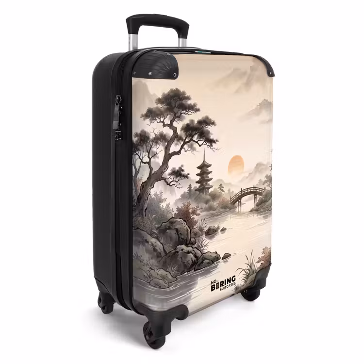 Koffer - Azië - Landschap - Kleurrijk - Azië - Landschap - Kleurrijk NBS - Handbagage koffer - Volwassenen Unisex middel