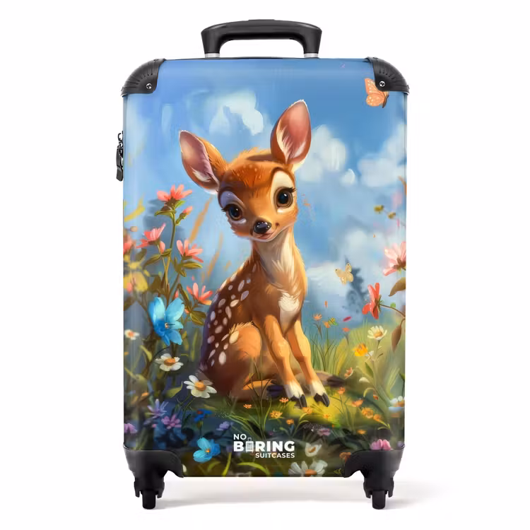 Bailey bloemenhertje NBS - Handbagage koffer - Unisex middel -productfoto_recht