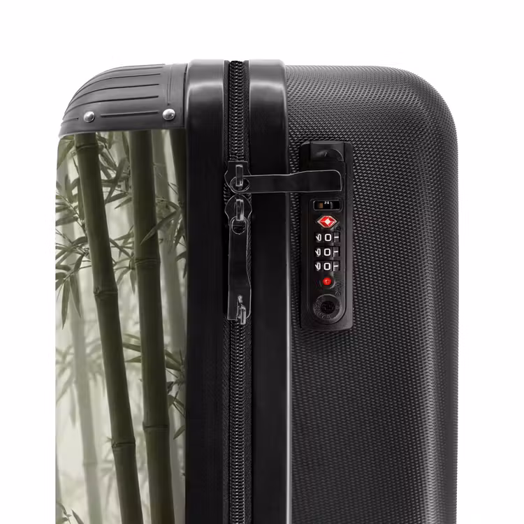 Koffer - Bamboe - Bos - Mist - Natuur - Bamboe - Bos - Mist - Natuur NBS - Handbagage koffer - Volwassenen Unisex middel