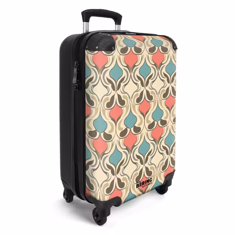 Barok - Retro - Kleurrijk NBS - Handbagage koffer - Volwassenen Unisex middel -productfoto_3d