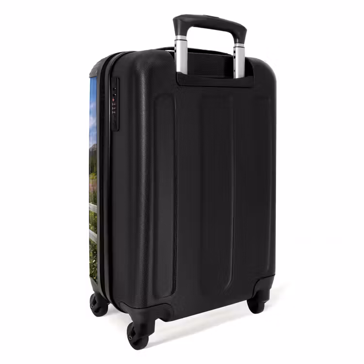 Koffer - Bergen - Meer - Landschap - Blauw - Bergen - Meer - Landschap - Blauw NBS - Handbagage koffer - Volwassenen Unisex middel