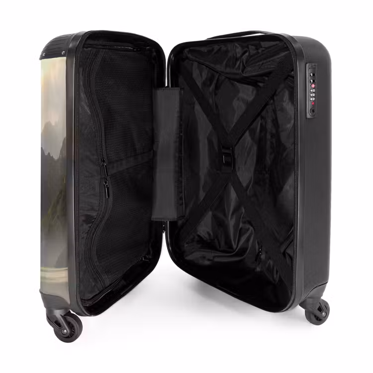 Koffer - Bergen - Water - Mist - Natuur - Landschap - Bergen - Water - Mist - Natuur - Landschap NBS - Handbagage koffer - Volwassenen Unisex middel