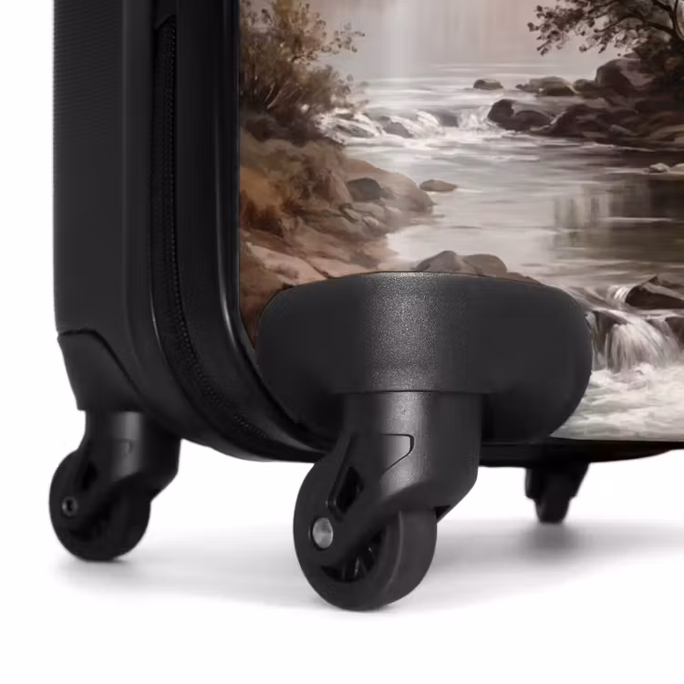 Koffer - Berglandschap - Meer - Bergen - Vallei - Klassiek - Berglandschap - Meer - Bergen - Vallei - Klassiek NBS - Handbagage koffer - Volwassenen Unisex middel