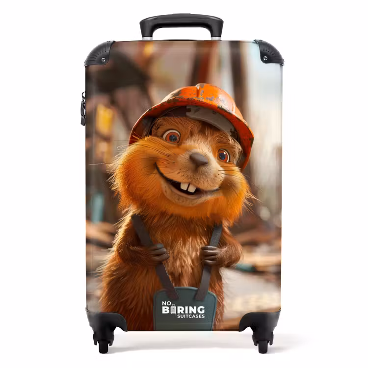 Bertus Bouwbever NBS - Handbagage koffer - Unisex middel -productfoto_recht