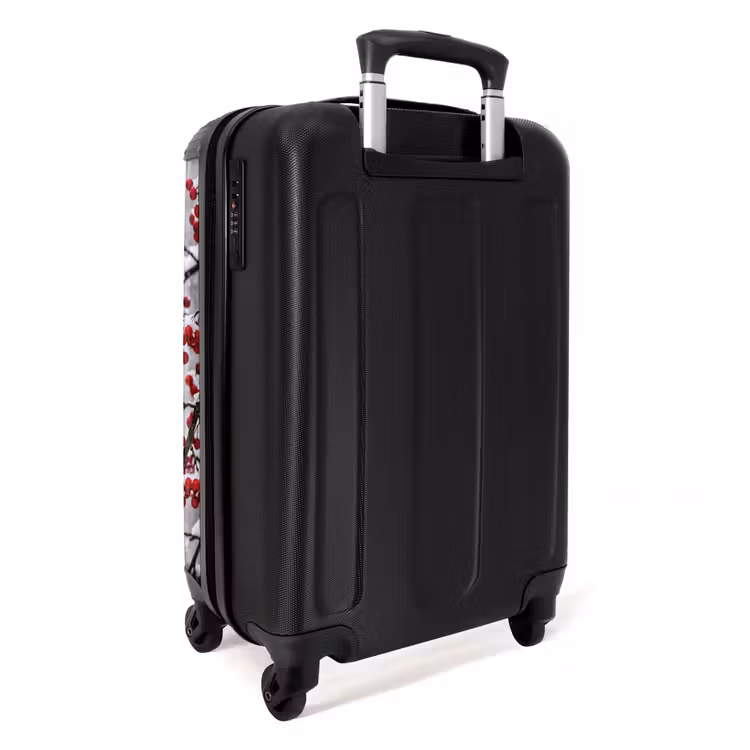 Koffer - Bessen - Takken - Sneeuw - Winter - Kleurrijk - Bessen - Takken - Sneeuw - Winter - Kleurrijk NBS - Handbagage koffer - Volwassenen Unisex middel