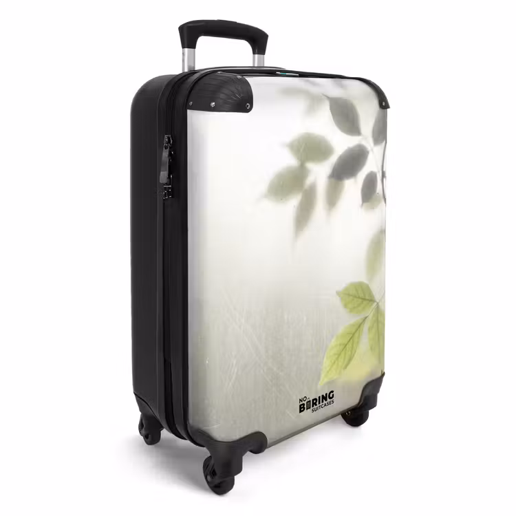 Koffer - Blad - Schaduw - Natuur - Abstract - Groen - Blad - Schaduw - Natuur - Abstract - Groen NBS - Handbagage koffer - Volwassenen Unisex middel