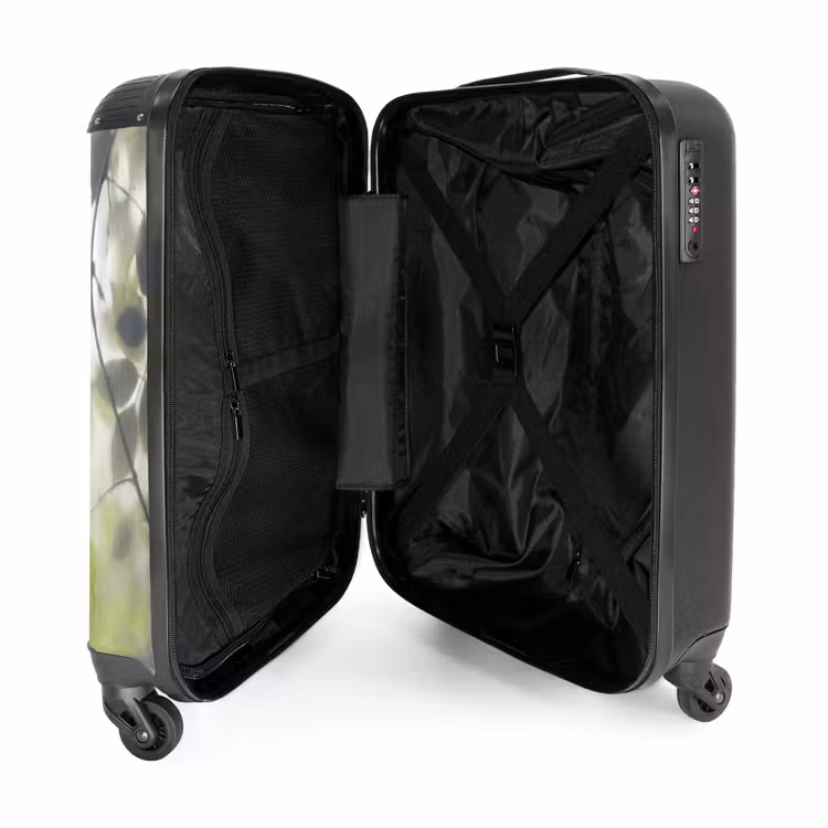 Koffer - Blad - Schaduw - Natuur - Abstract - Groen - Blad - Schaduw - Natuur - Abstract - Groen NBS - Handbagage koffer - Volwassenen Unisex middel