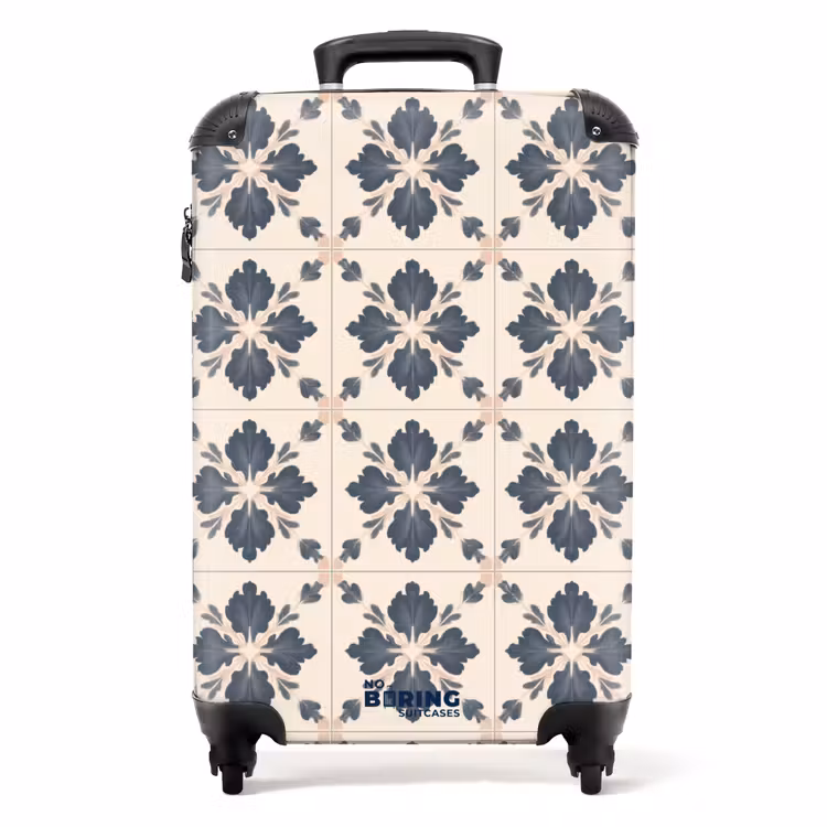 Bladvorm - Klassiek - Kleurrijk NBS - Handbagage koffer - Volwassenen Unisex middel -productfoto_recht