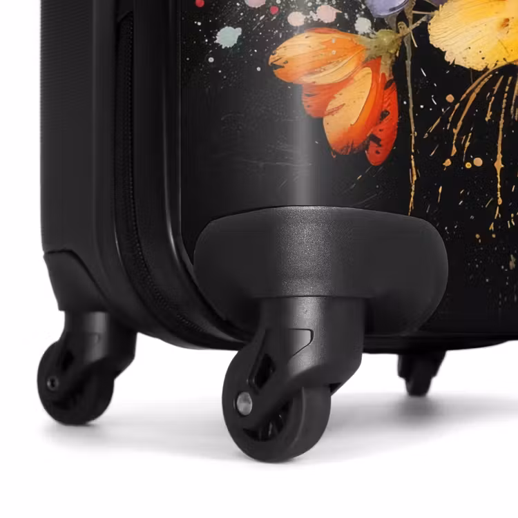 Bloemen in graffiti stijl NBS - Handbagage koffer - Unisex middel -wiel