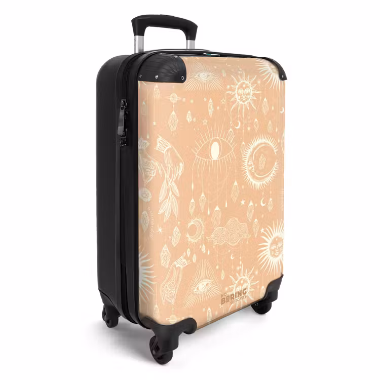 Boho - Licht oranje hemelpatroon NBS - Handbagage koffer - Unisex middel -productfoto_3d