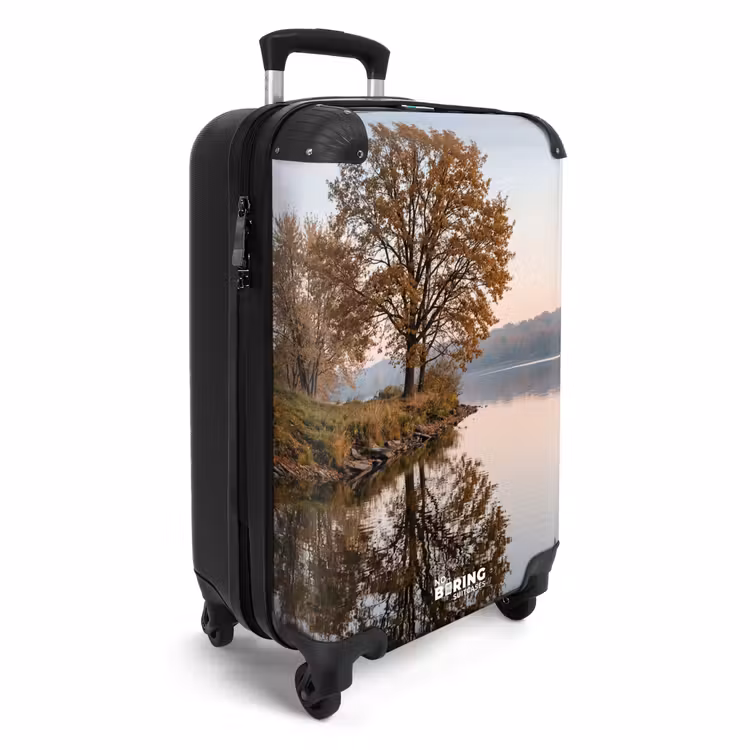 Koffer - Bomen - Reflectie - Water - Zonsopgang - Serene - Bomen - Reflectie - Water - Zonsopgang - Serene NBS - Handbagage koffer - Volwassenen Unisex middel