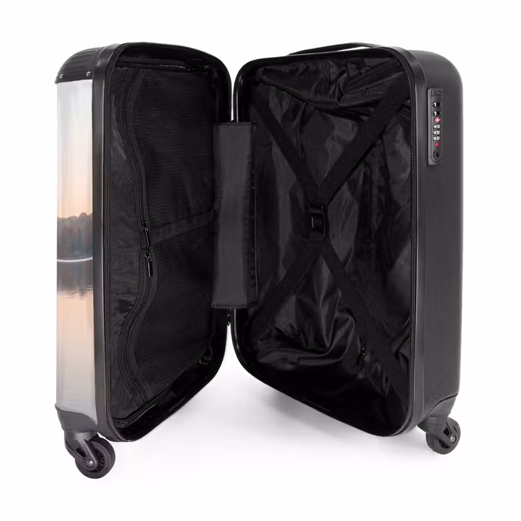 Koffer - Bomen - Reflectie - Water - Zonsopgang - Serene - Bomen - Reflectie - Water - Zonsopgang - Serene NBS - Handbagage koffer - Volwassenen Unisex middel