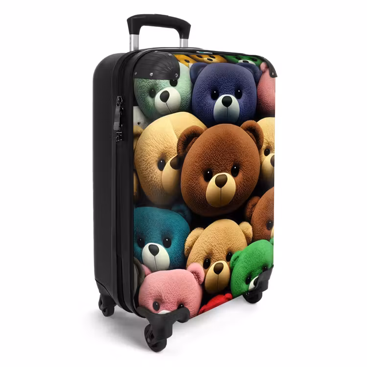 Bonte Berenbende NBS - Handbagage koffer - Unisex middel -productfoto_3d