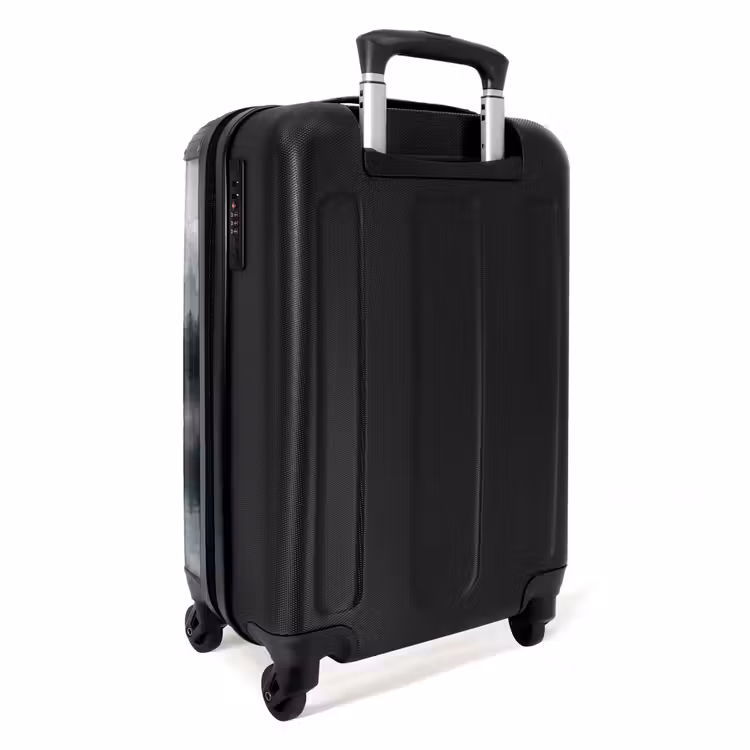 Koffer - Bos - Meer - Mist - Natuur - Grijs - Bos - Meer - Mist - Natuur - Grijs NBS - Handbagage koffer - Volwassenen Unisex middel