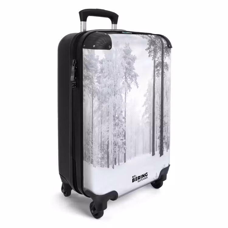 Koffer - Bos - Sneeuw - Pad - Winter - Stilte - Bos - Sneeuw - Pad - Winter - Stilte NBS - Handbagage koffer - Volwassenen Unisex middel