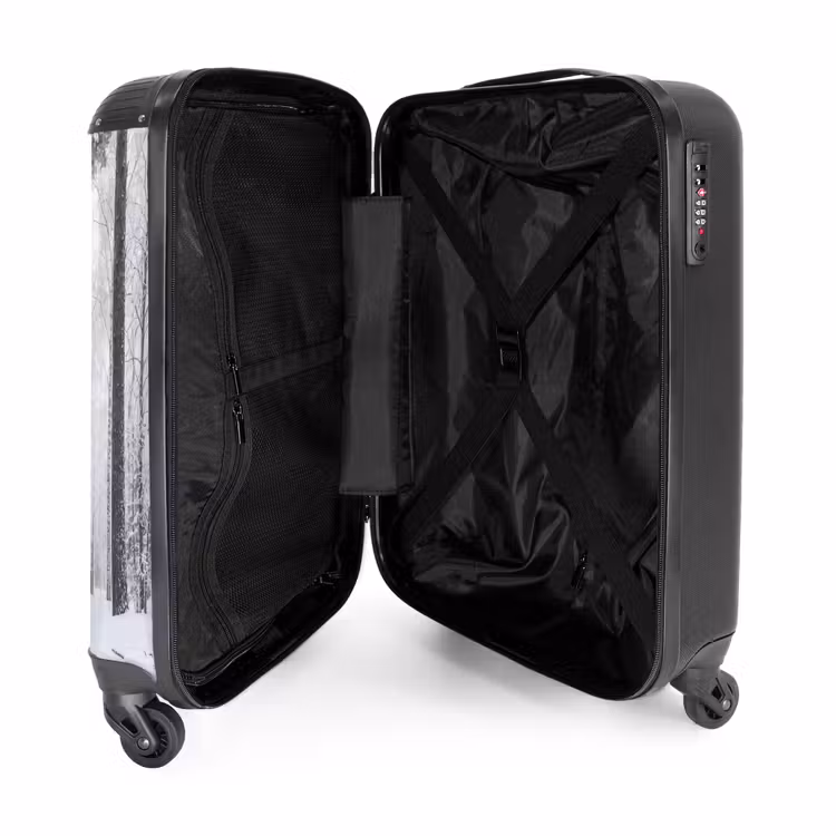 Koffer - Bos - Sneeuw - Pad - Winter - Stilte - Bos - Sneeuw - Pad - Winter - Stilte NBS - Handbagage koffer - Volwassenen Unisex middel