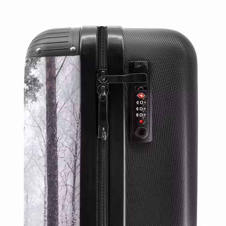 Koffer - Bos - Sneeuw - Pad - Winter - Stilte - Bos - Sneeuw - Pad - Winter - Stilte NBS - Handbagage koffer - Volwassenen Unisex middel