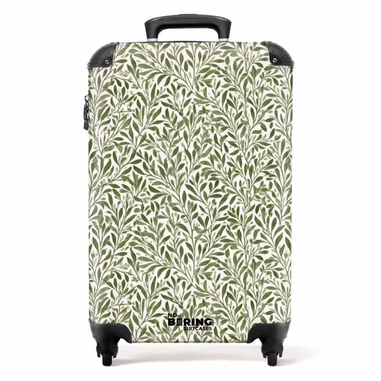 Botanisch - Takken - Groen NBS - Handbagage koffer - Volwassenen Unisex middel -productfoto_recht