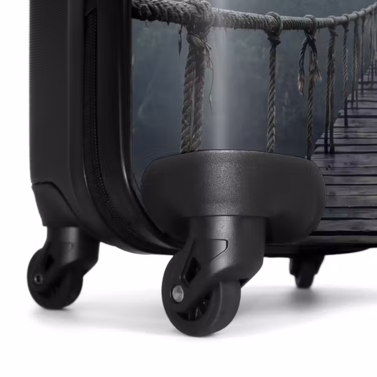 Koffer - Brug - Jungle - Mist - Natuur - Brug - Jungle - Mist - Natuur NBS - Handbagage koffer - Volwassenen Unisex middel