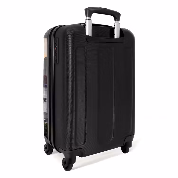 Koffer - Brug - Rivier - Stad - Zonsondergang - Architectuur - Brug - Rivier - Stad - Zonsondergang - Architectuur NBS - Handbagage koffer - Volwassenen Unisex middel