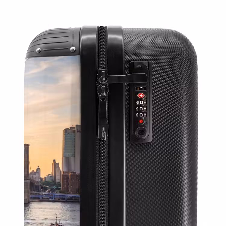 Koffer - Brug - Rivier - Stad - Zonsondergang - Architectuur - Brug - Rivier - Stad - Zonsondergang - Architectuur NBS - Handbagage koffer - Volwassenen Unisex middel