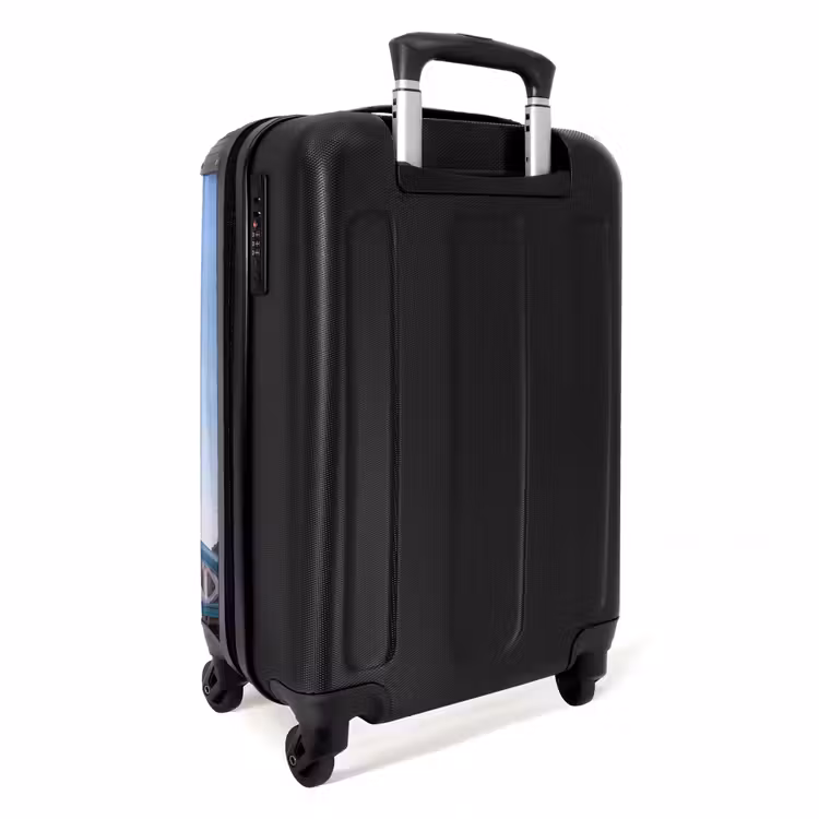 Koffer - Brug - Toren - Architectuur - Klassiek - Blauw - Brug - Toren - Architectuur - Klassiek - Blauw NBS - Handbagage koffer - Volwassenen Unisex middel