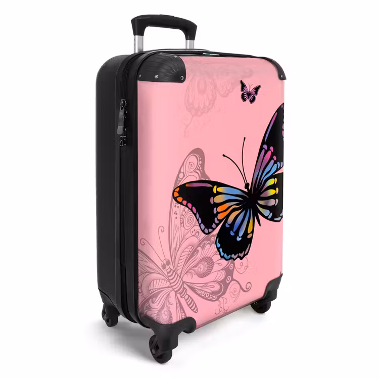 Bubblegum butterfly NBS - Handbagage koffer - Unisex middel -productfoto_3d