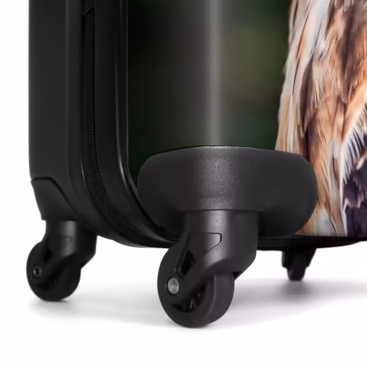 Koffer - Buizerd - Roofvogel - Natuur - Bruin - Buizerd - Roofvogel - Natuur - Bruin NBS - Handbagage koffer - Volwassenen Unisex middel