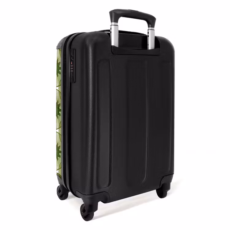 Koffer - Cirkels - Patroon - Groen - Cirkels - Patroon - Groen NBS - Handbagage koffer - Volwassenen Unisex middel