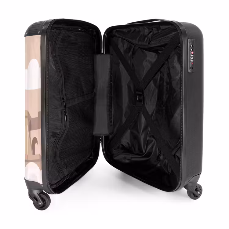 Koffer - Colosseum - Zonsopgang - Rome - Architectuur - Beige - Colosseum - Zonsopgang - Rome - Architectuur - Beige NBS - Handbagage koffer - Volwassenen Unisex middel