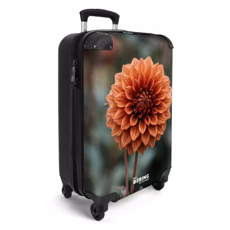 Koffer - Dahlia - Bloem - Natuur - Sfeervol - Dahlia - Bloem - Natuur - Sfeervol NBS - Handbagage koffer - Volwassenen Unisex middel