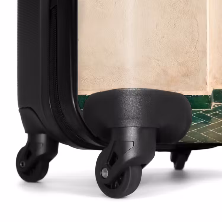 Koffer - Deur - Hout - Architectuur - Groen - Rustiek - Deur - Hout - Architectuur - Groen - Rustiek NBS - Handbagage koffer - Volwassenen Unisex middel