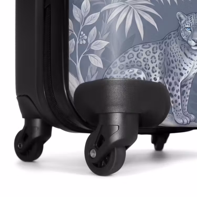 Koffer - Dieren - Jungle - Illustratie - Bomen - Blauw - Dieren - Jungle - Illustratie - Bomen - Blauw NBS - Handbagage koffer - Volwassenen Unisex middel