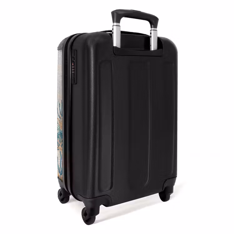 Koffer - Dieren - Onderwater - Natuur - Mozaïek - Blauw - Dieren - Onderwater - Natuur - Mozaïek - Blauw NBS - Handbagage koffer - Volwassenen Unisex middel