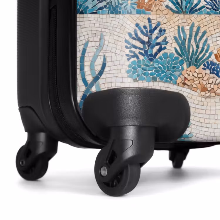 Koffer - Dieren - Onderwater - Natuur - Mozaïek - Blauw - Dieren - Onderwater - Natuur - Mozaïek - Blauw NBS - Handbagage koffer - Volwassenen Unisex middel