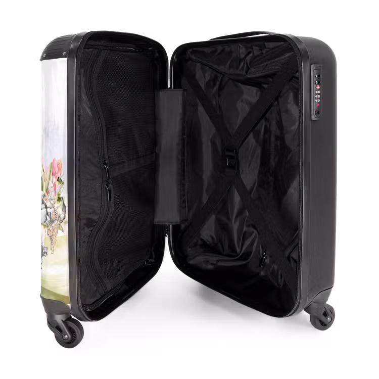 Dierlijke fantasiestad NBS - Handbagage koffer - Unisex middel -binnenkant