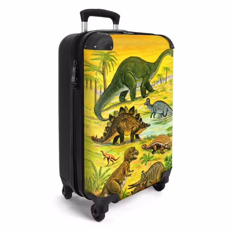 Dinosaurus in Dinosaurusland NBS - Handbagage koffer - Unisex middel -productfoto_3d