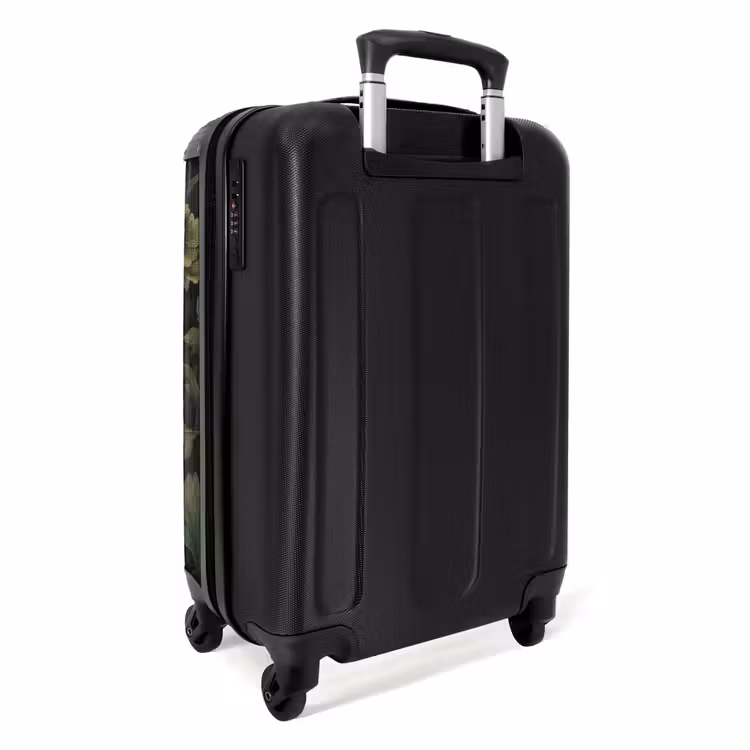 Koffer - Donker - Groen - Goud - Botanisch - Donker - Groen - Goud - Botanisch NBS - Handbagage koffer - Volwassenen Unisex middel