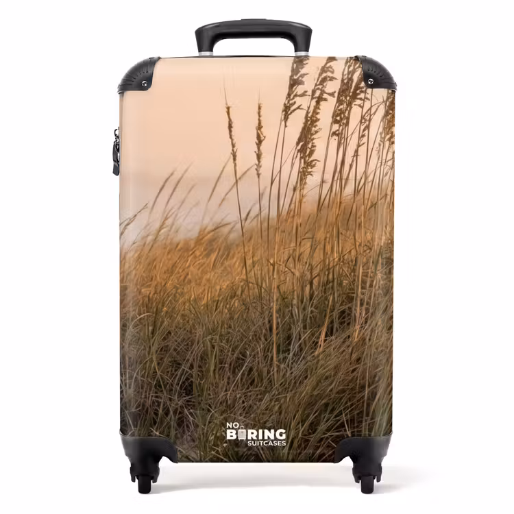 Duinlandschap - Zonsondergang - Strand NBS - Handbagage koffer - Volwassenen Unisex middel -productfoto_recht