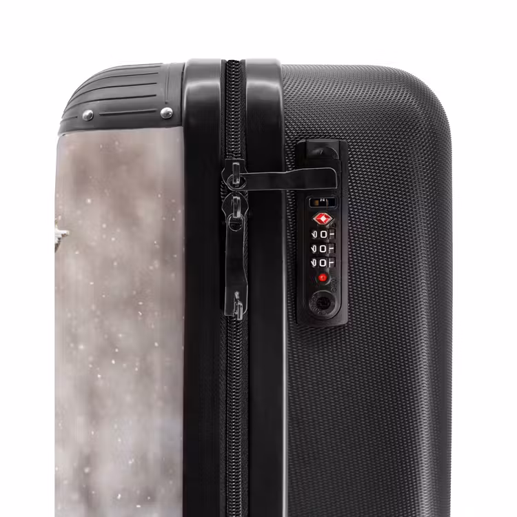 Koffer - Edelhert - Bos - Sneeuw - Winter - Majestueus - Edelhert - Bos - Sneeuw - Winter - Majestueus NBS - Handbagage koffer - Volwassenen Unisex middel