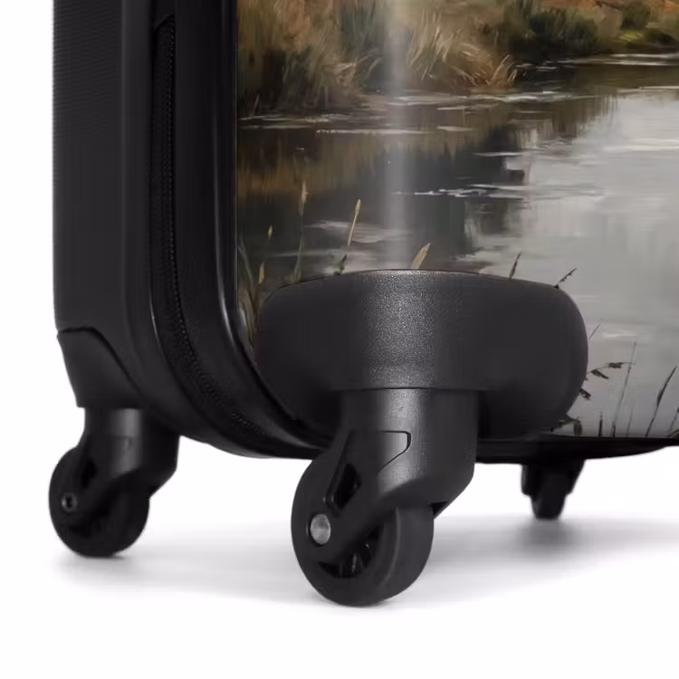 Koffer - Eenden - Rivier - Landschap - Vlucht - Nostalgisch - Eenden - Rivier - Landschap - Vlucht - Nostalgisch NBS - Handbagage koffer - Volwassenen Unisex middel